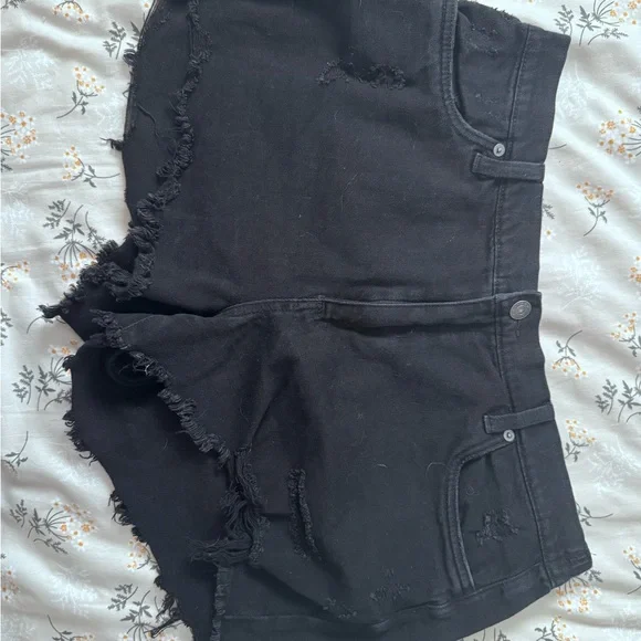 3 Aerie Denim Shorts - Picture 3 of 4